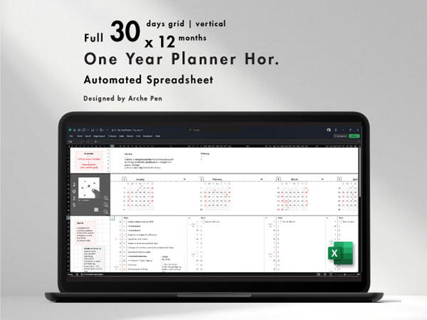 One Year Planner Hor. One Year Planner Hor.
